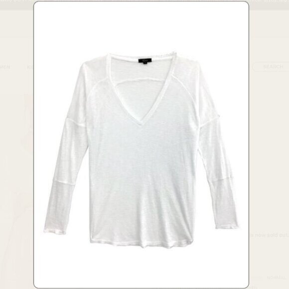 Rails Aden Long Sleeve Tee in White - XS - Picture 8 of 11